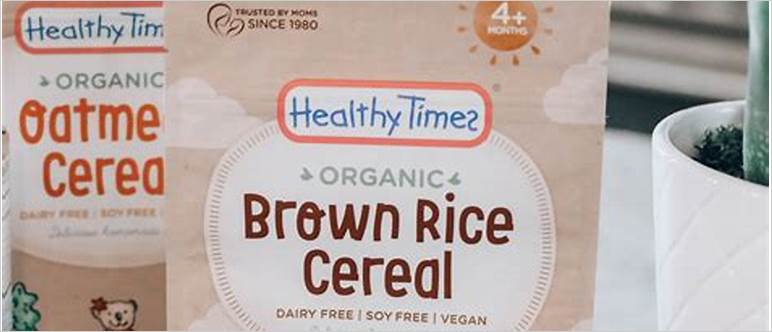 Soy free rice cereal